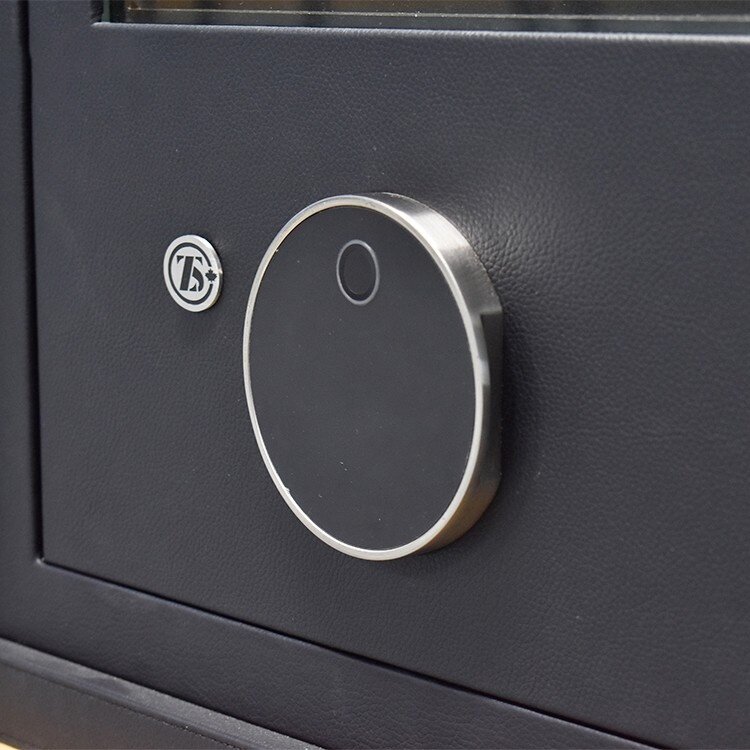 Chronoguard Switzerland Venezia Uhrenbeweger & Schmucksafe 9 Uhren schwarz Fingerprint