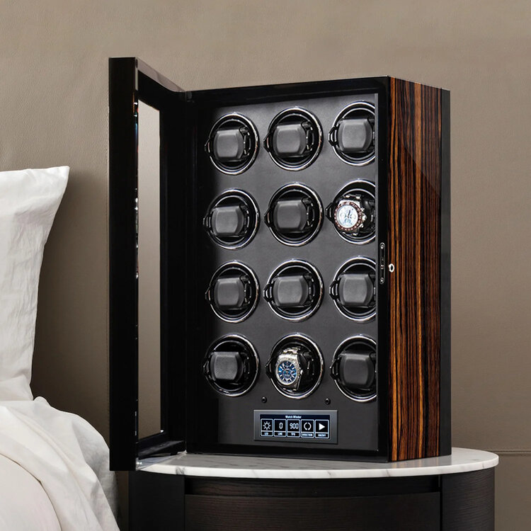 Chronoguard Switzerland Premium Automatik 12 Uhrenbeweger mit Touchscreen