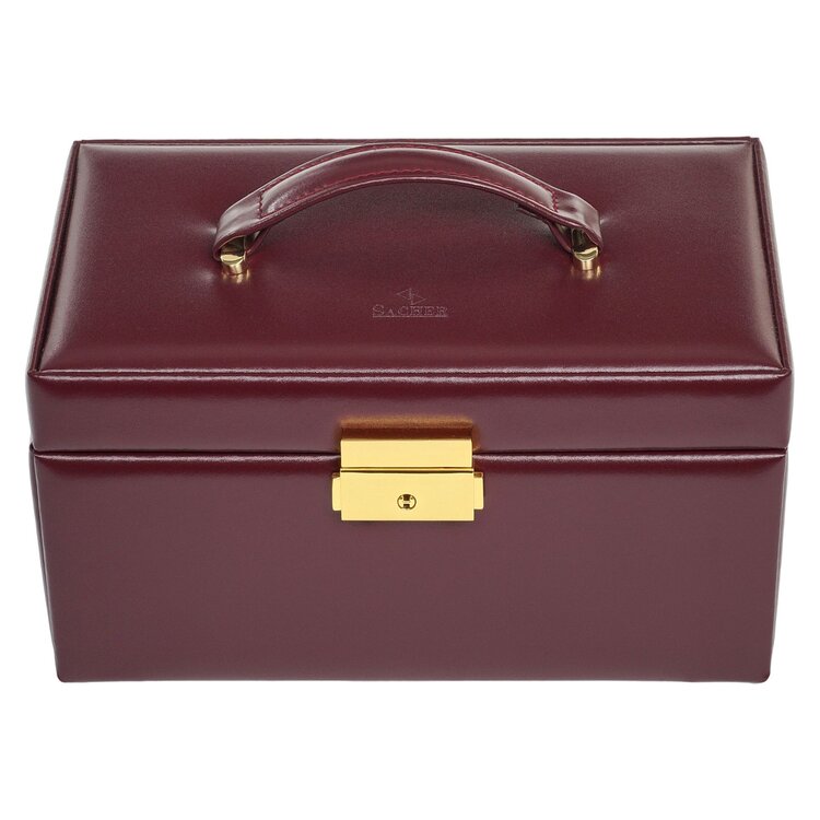 Sacher Schmuckkasten Elly acuro / bordeaux (Leder)
