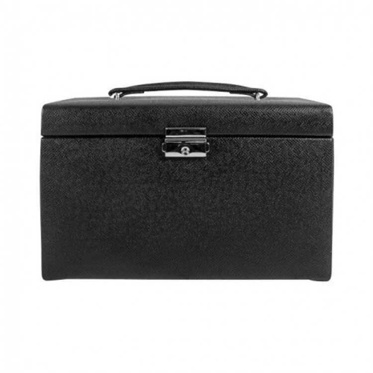 Friedrich Schmuckkoffer Jolie 2.0 Black Kreuznarben-Optik