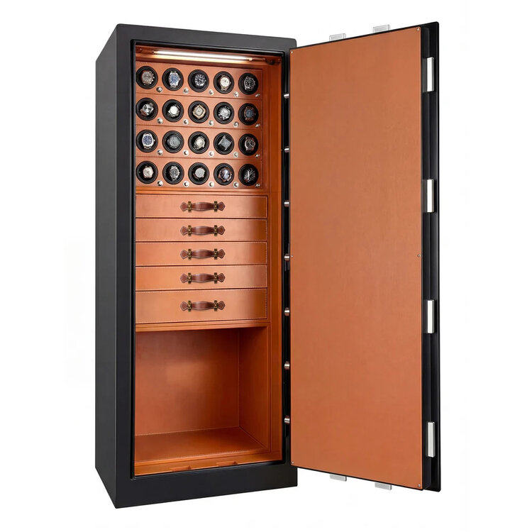 Chronoguard Switzerland Titan Sanctum 20 Uhrenbeweger Tresor orange