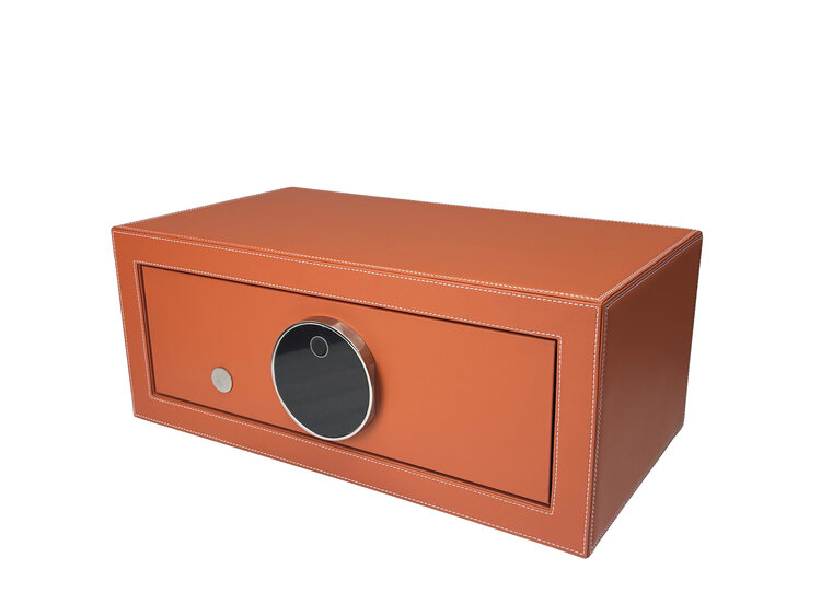 Chronoguard Uhrenbeweger  Goliath 4 er Uhrenbeweger Tresor orange Fingerprint