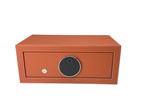 Chronoguard Switzerland Goliath 4 er Uhrenbeweger Tresor orange Fingerprint