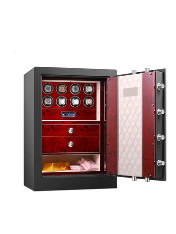 Chronoguard Switzerland Rosewood  Elite Watch Safe 8 Uhren