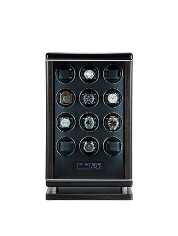 Chronoguard Uhrenbeweger Elixir Uhrenbeweger für 12 Uhren Premium Schwarz
