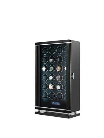 Chronoguard Uhrenbeweger Elixir Uhrenbeweger für 24 Uhren Premium Schwarz