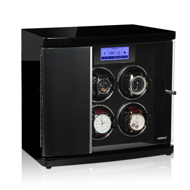 Modalo  TIMELESS MV3 Uhrenbeweger 6 Uhren Carbon