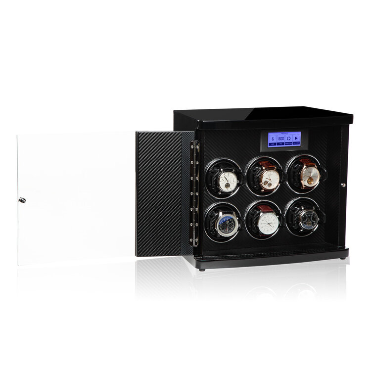 Modalo  TIMELESS MV3 Uhrenbeweger 6 Uhren Carbon