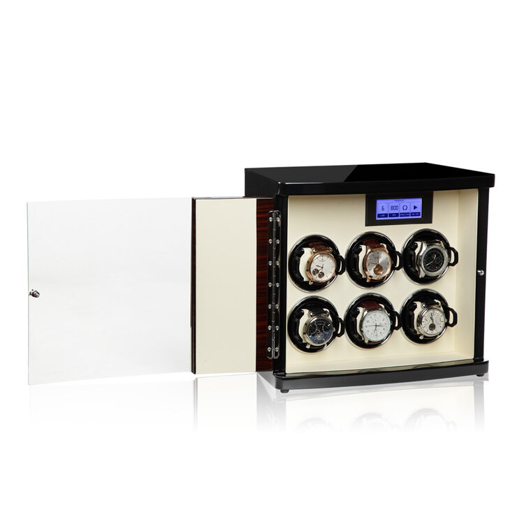 Modalo TIMELESS MV3 Uhrenbeweger 6 Uhren  Walnuss