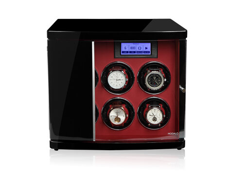 Modalo TIMELESS MV3 Uhrenbeweger 6 Uhren schwarz-Rot