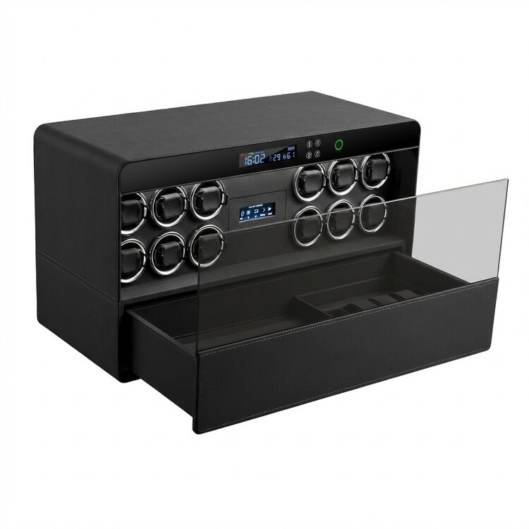 Chronoguard Switzerland  Atrium Intelligent System Uhrenbeweger Safe 12 Uhren