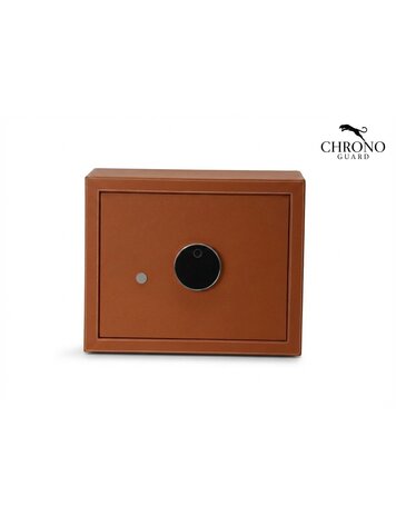 Chronoguard Switzerland Goliath 8 er Uhrenbeweger Tresor orange Fingerprint