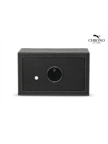 Chronoguard  Uhrenbeweger-Tresor für 8 Automatikuhren – Stahl mit Leder, Fingerprint, verschraubbar | Goliath