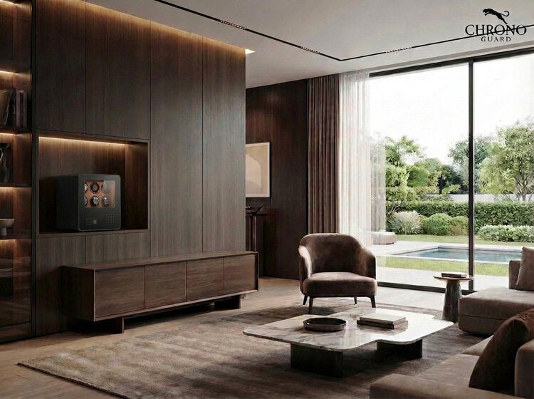 Chronoguard Uhrenbeweger  Uhrenbeweger Safe Elite 12 für 12 Uhren schwarz/rot