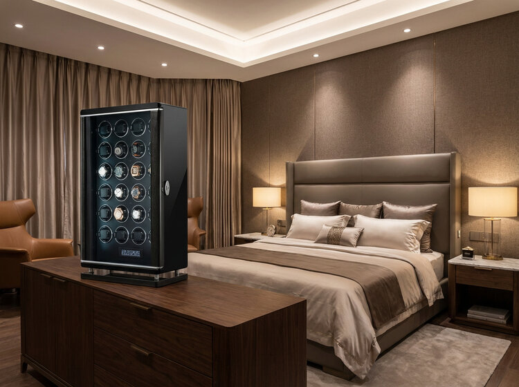 Chronoguard Uhrenbeweger  Elixir mit Biometrie-Technologie für 24 Uhren