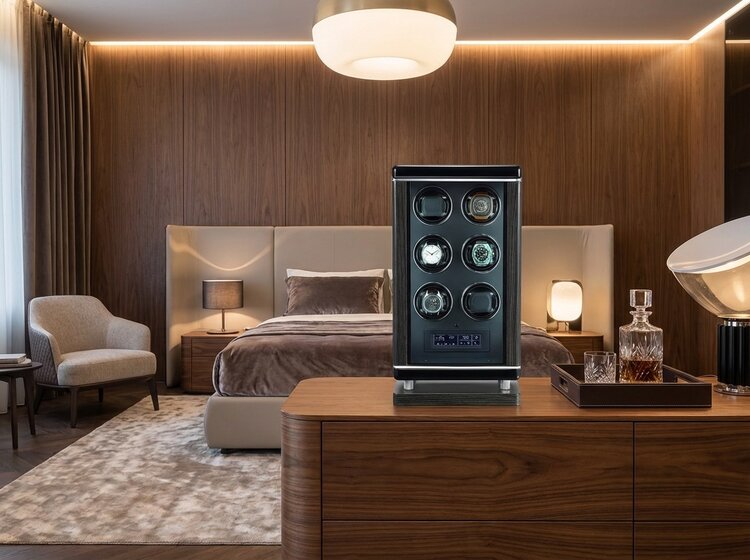 Chronoguard Uhrenbeweger  Elixir mit Biometrie-Technologie für 6 Uhren