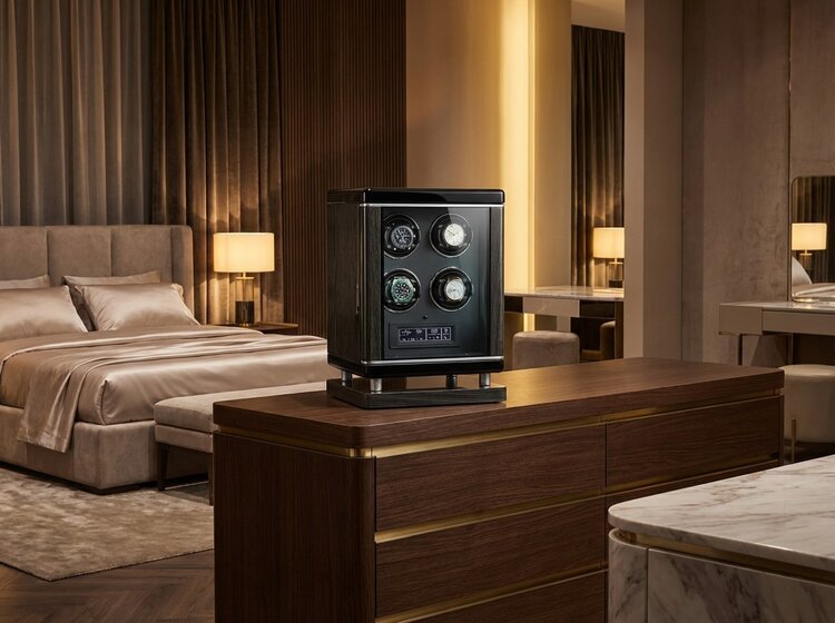 Chronoguard Uhrenbeweger  Elixir mit Biometrie-Technologie für 4 Uhren