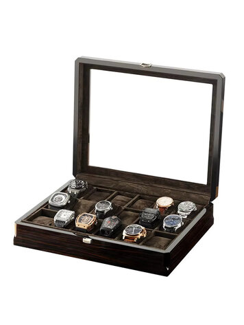 Chronoguard Uhrenbeweger Positano Luxus Uhrenbox für 18 Uhren Handmade