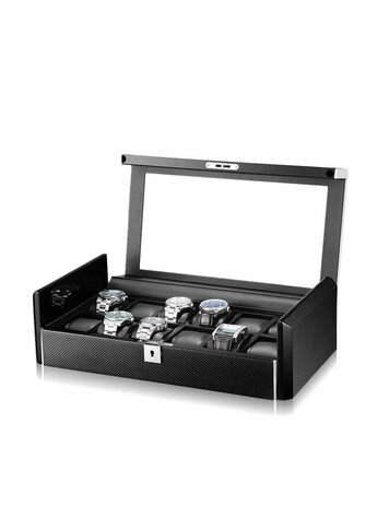 Chronoguard Uhrenbeweger Dante Uhrenbox für 12 Uhren Carbon