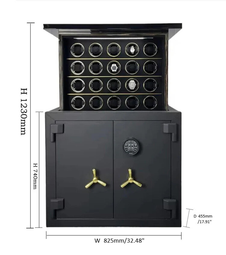 Chronoguard Switzerland  Imperium Uhrenbeweger Safe für 20 Uhren