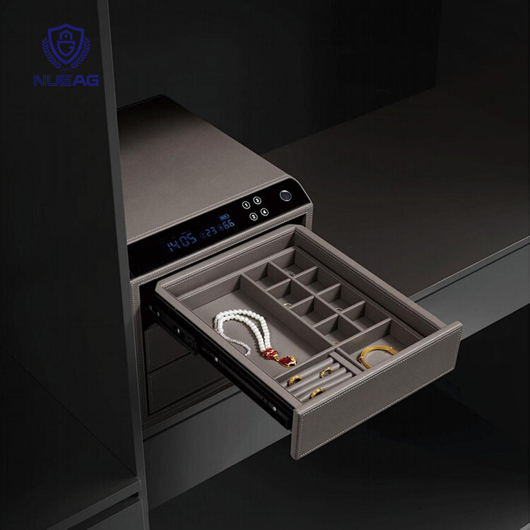 Chronoguard Switzerland Schubladensafe 3 mit Fingerprint grau