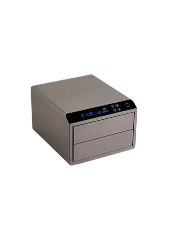 Chronoguard Switzerland Schubladensafe 2 mit Fingerprint grau