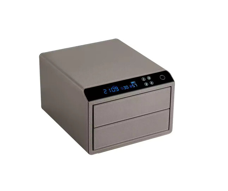 Chronoguard Switzerland Schubladensafe 2 mit Fingerprint grau