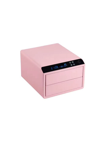 Chronoguard Uhrenbeweger Schubladensafe 2 mit Fingerprint pink