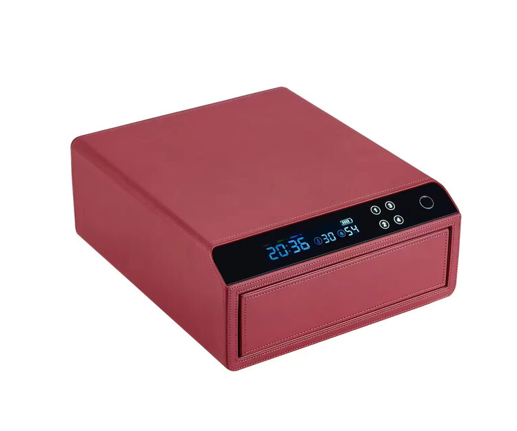 Chronoguard Switzerland Schubladensafe 1  mit Fingerprint Bordeauxrot