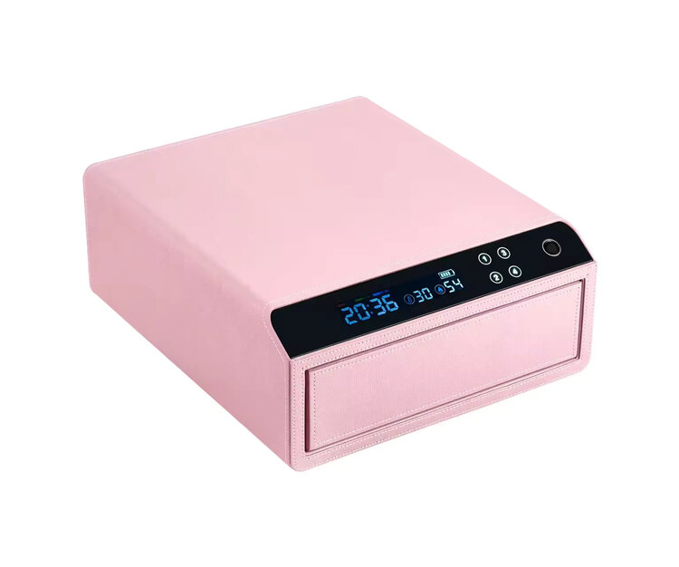 Chronoguard Switzerland Schubladensafe 1  mit Fingerprint Pink