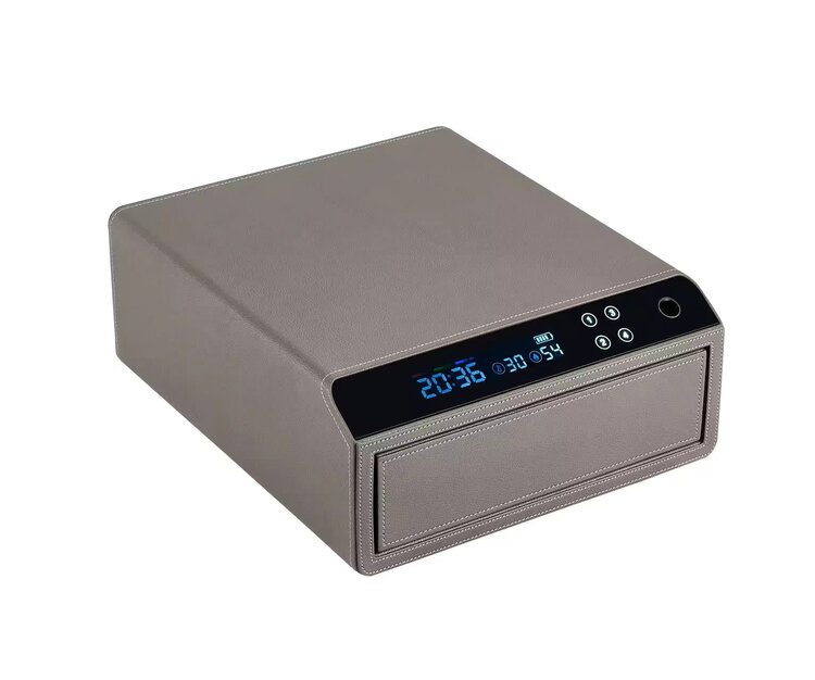 Chronoguard Switzerland Schubladensafe 1  mit Fingerprint Grau