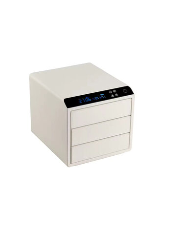 Chronoguard Switzerland Schubladensafe 3 mit Fingerprint weiss