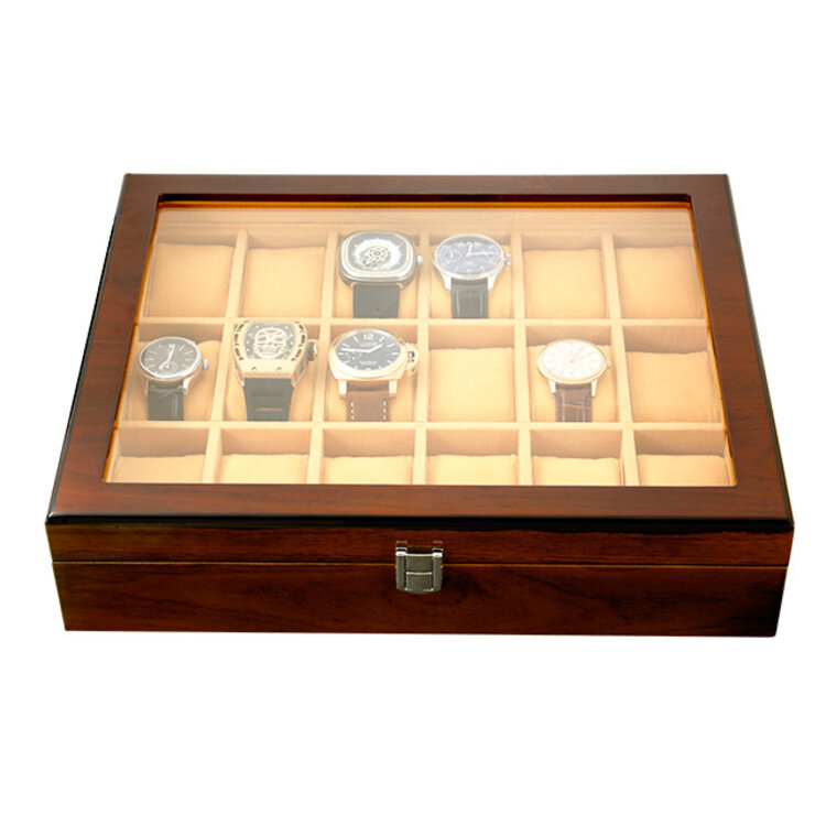 Chronoguard Uhrenbeweger Positano Luxus  Uhrenbox für 18 Uhren Handmade
