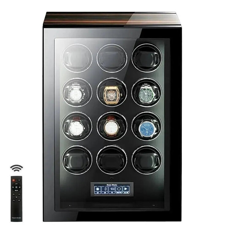 Chronoguard Uhrenbeweger Premium Automatik 12 Uhrenbeweger mit Touchscreen