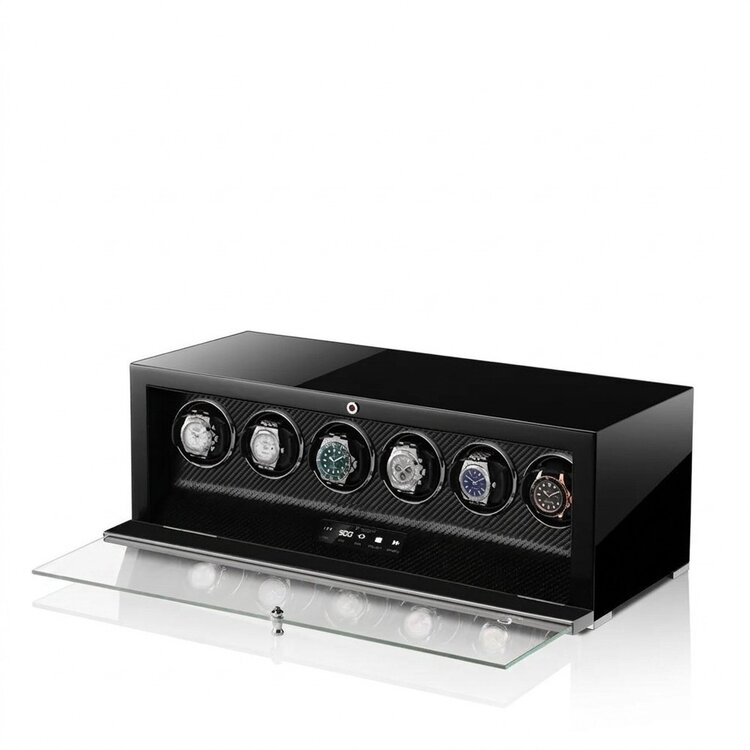 Modalo Uhrenbeweger  CLASICO PREMIUM Uhrenbeweger 6 Uhren Carbon