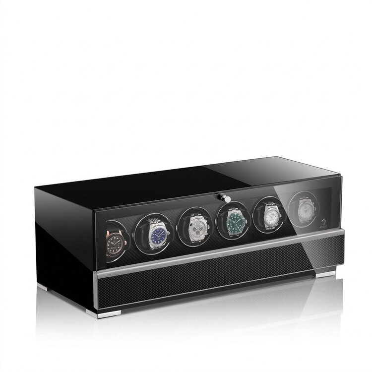 Modalo Uhrenbeweger  CLASICO PREMIUM Uhrenbeweger 6 Uhren Carbon