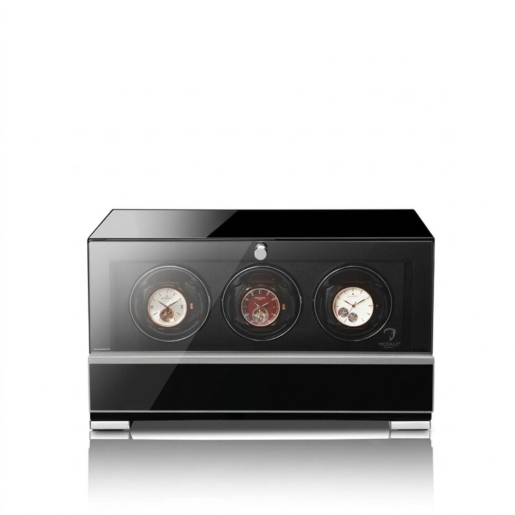 Modalo Uhrenbeweger  CLASICO PREMIUM Uhrenbeweger 3 Uhren schwarz