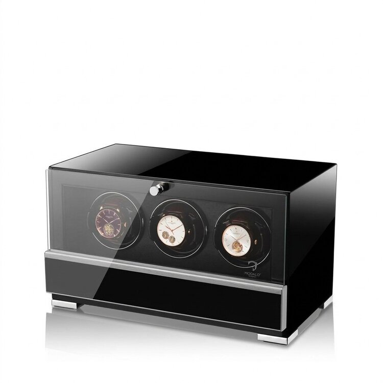 Modalo Uhrenbeweger  CLASICO PREMIUM Uhrenbeweger 3 Uhren schwarz