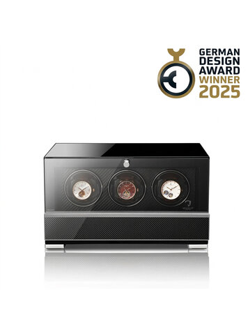 Modalo Uhrenbeweger CLASICO PREMIUM Uhrenbeweger 3 Uhren Carbon