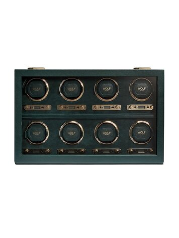 Wolf 1834 British Racing 8 Uhrenbeweger Green