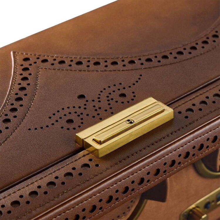 Wolf 1834  Brogue 6 Uhrenbeweger Burnished Brown