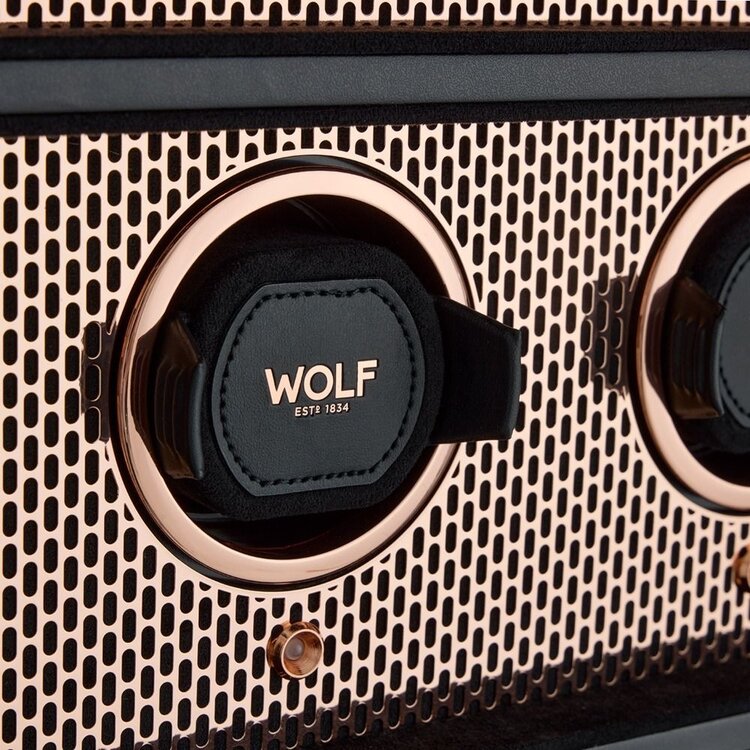 Wolf 1834  Axis 12 Piece Watch Winder Cabinet - Copper