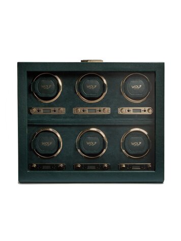 Wolf 1834 British Racing 6 Piece Watch Winder - Green (792441)WOLF British Racing 6 Piece Watch Winder - Green (