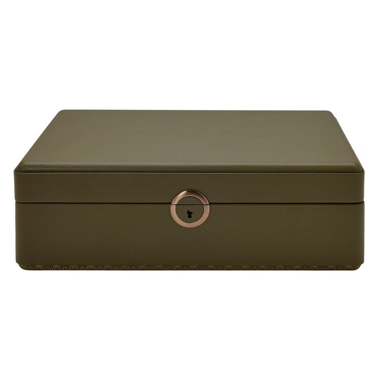Wolf 1834  Earth 5er-Uhrenbox in Olivgrün