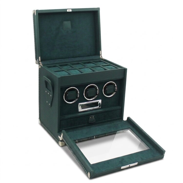 Chronoguard Uhrenbeweger Mississippi — Uhrenbeweger 3 Uhren | Fingerprint | Touchscreen | Racing Green