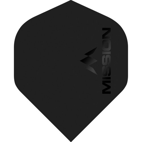 Mission Mission Logo Std NO2 Matte Black Darts Flights