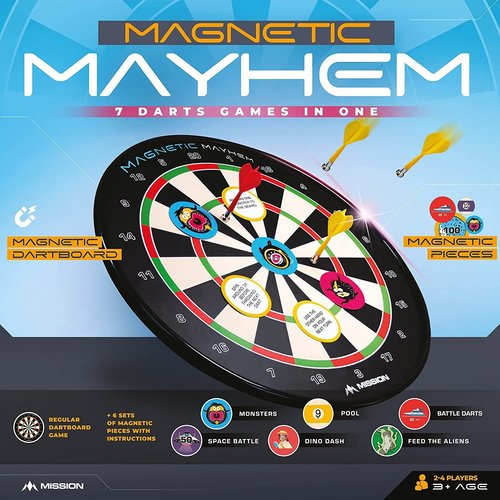 Mission Mission Magnetic Mayhem - Fun Darts Game - Starters Dartboard
