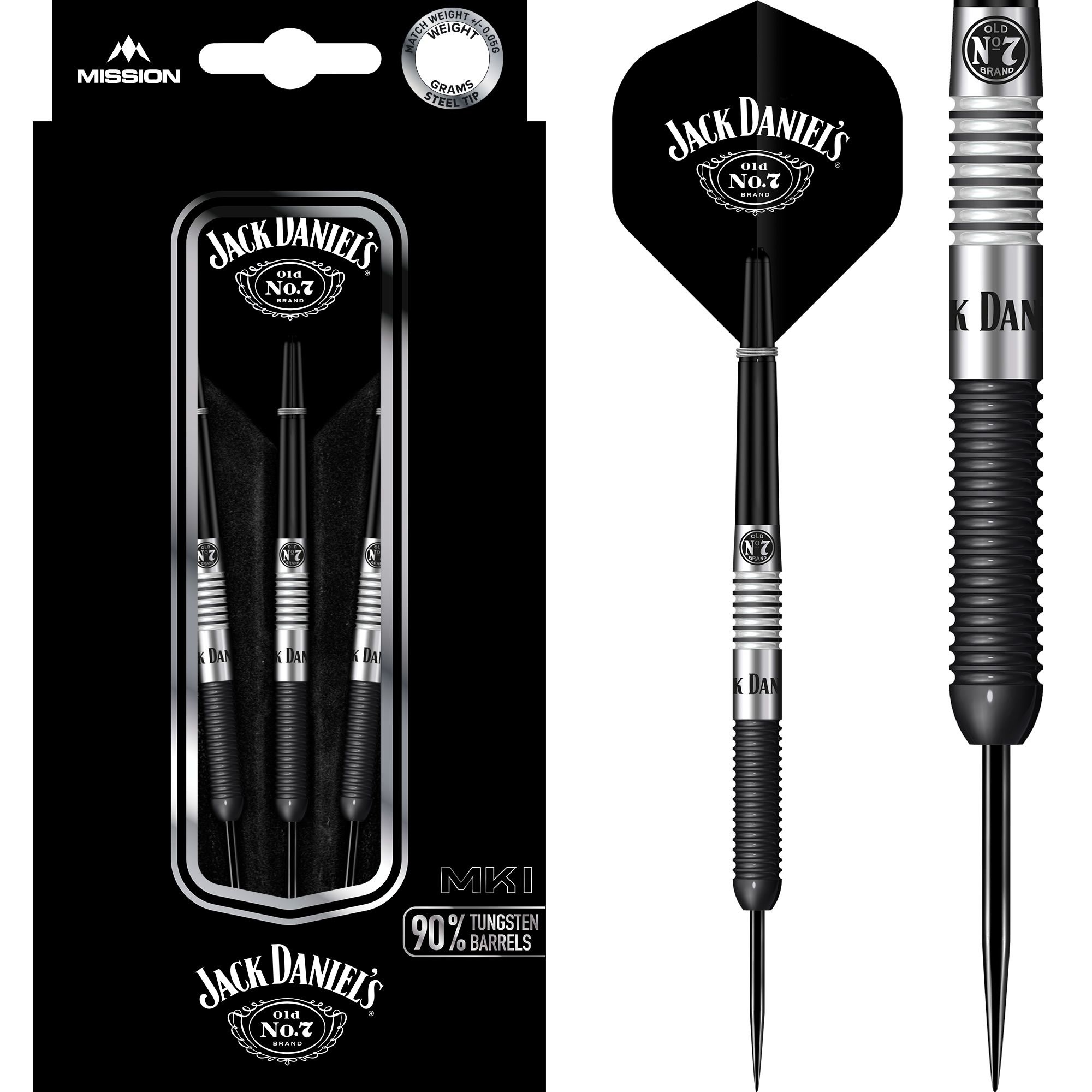 Jack Daniels 90 Steel Tip Darts