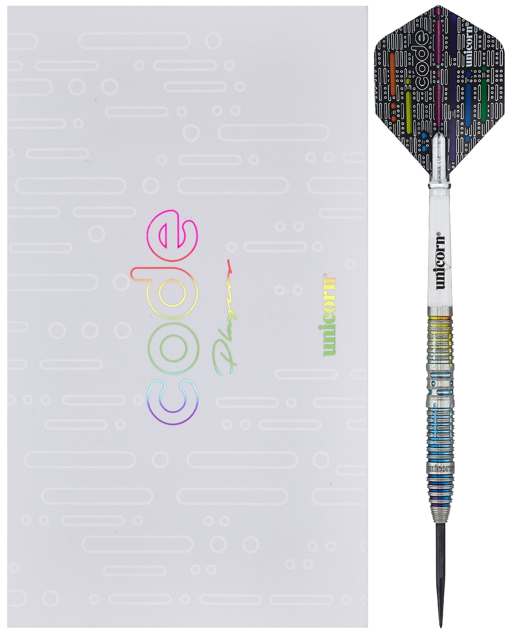 Unicorn Code Jeffrey de Zwaan 90 Steel Tip Darts