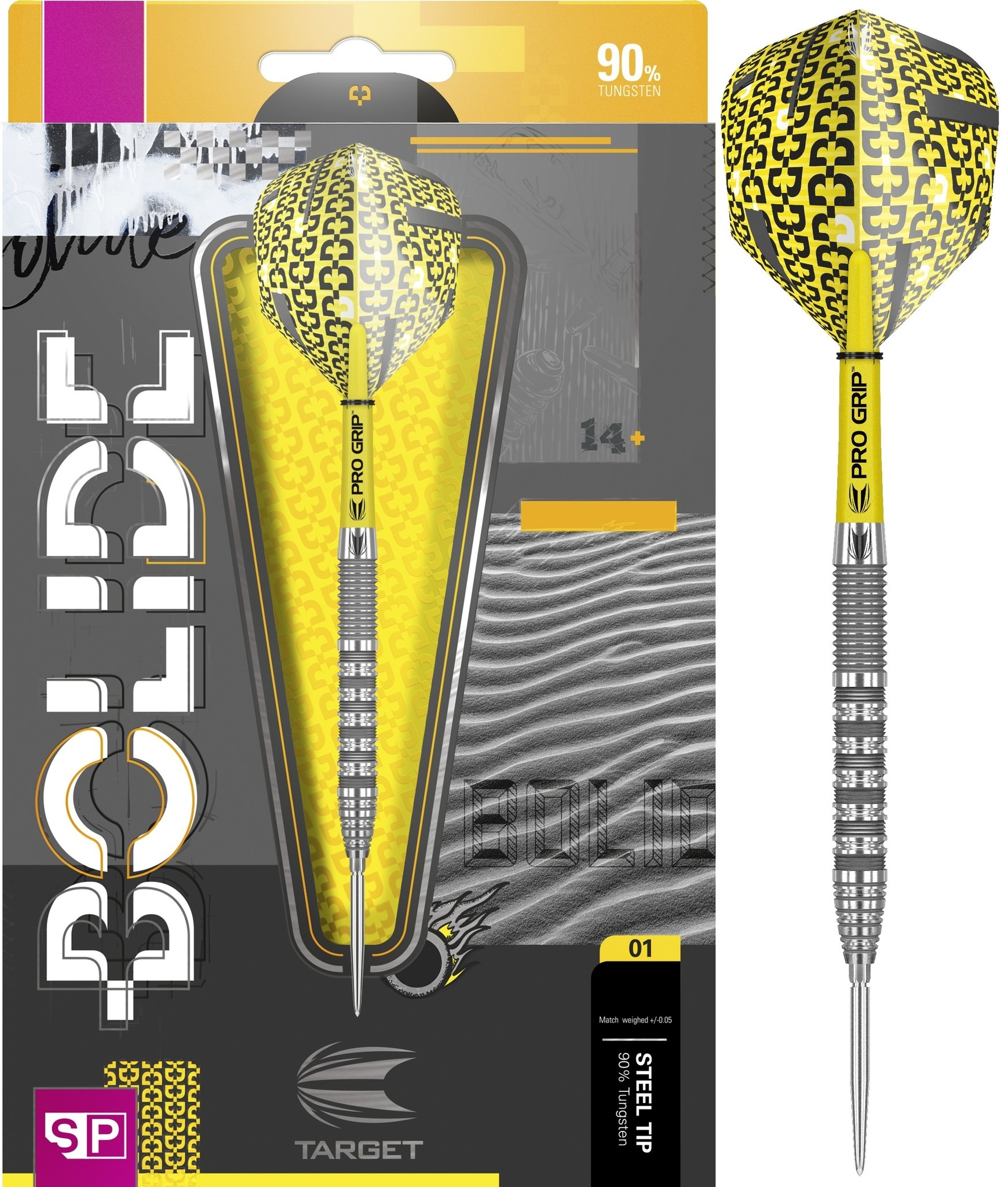 Target Bolide 01 Swiss Point 90 Steel Tip Darts